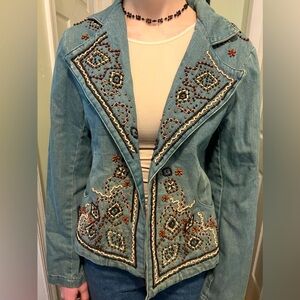 Emanuel Ungaro beaded jean jacket 12